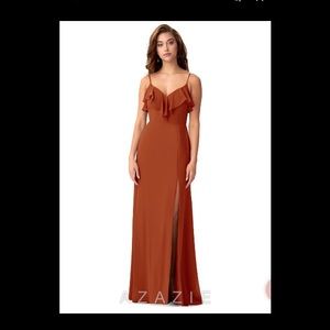 Azazie Natalia paprika bridesmaid or formal dress